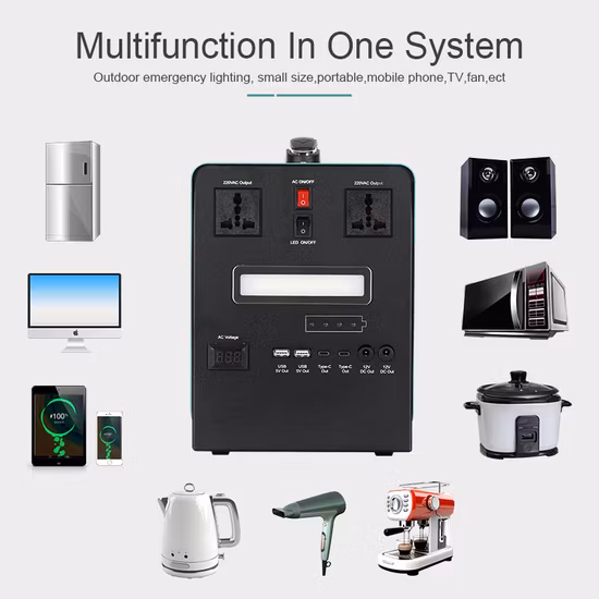 Central eléctrica al aire libre 5000W 10000W de la batería portátil del poder del almacenamiento de energía de la alta capacidad con UPS USB DC